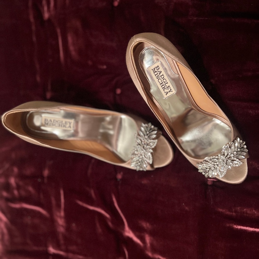 Badgley Mischka Rhinestone Heels